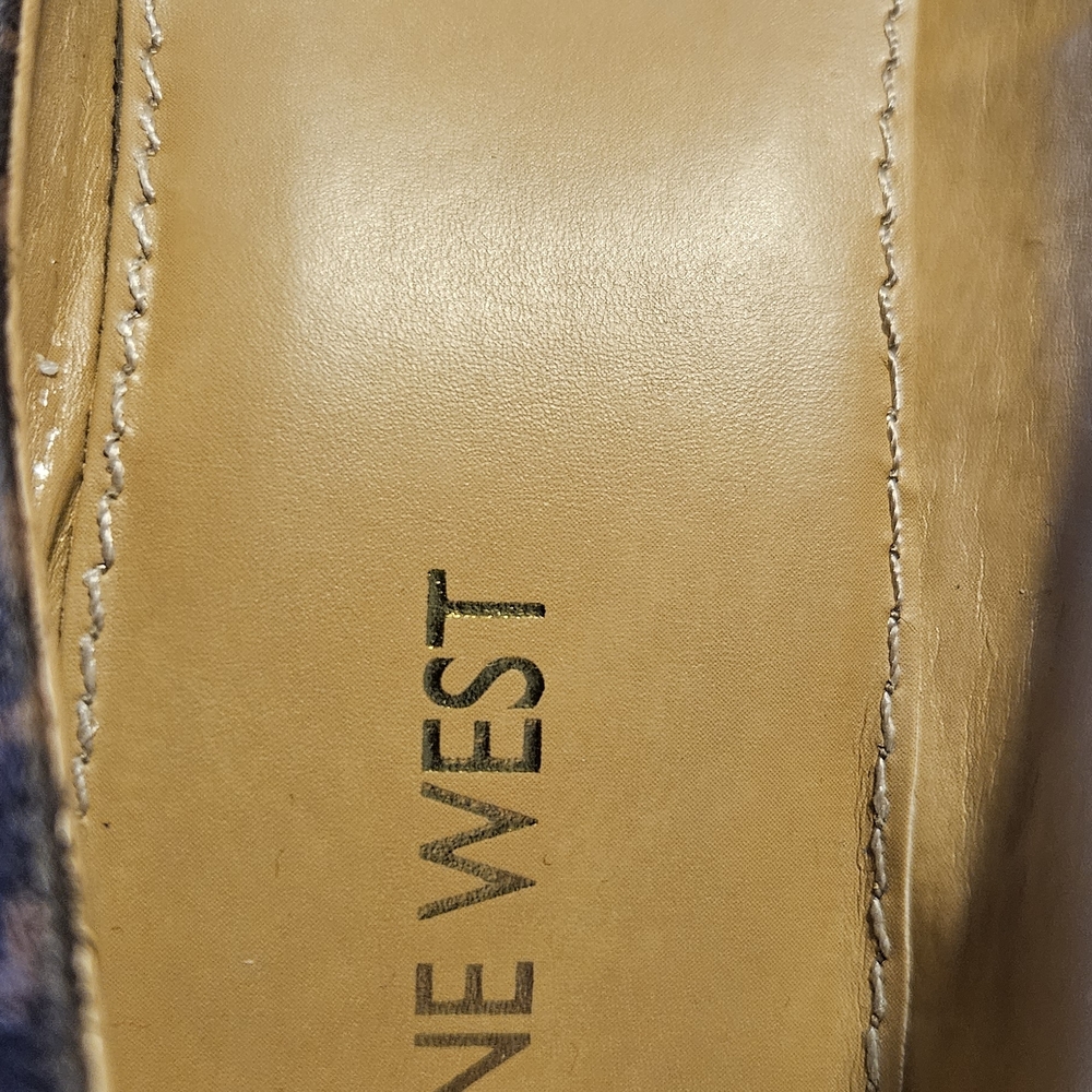 Nine West Women's Leopard Print Suede Pumps - Brown - Picture 5 of 7